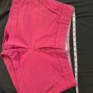 J. Crew bright pink magenta chino shorts, size 6